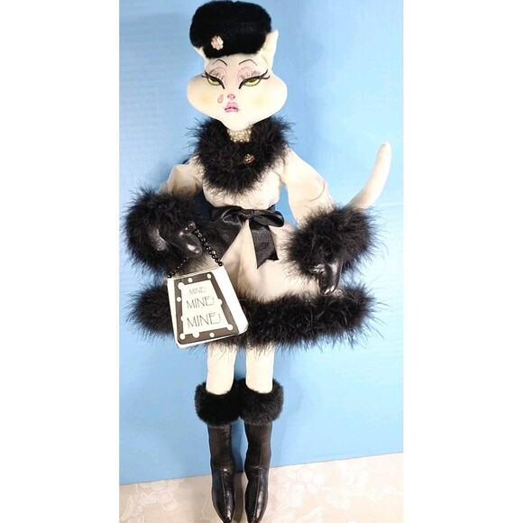 Alley Cats by Margaret Le Van SPOILED Kitty Cat 23ish" Bendable Stuffed Plush - Picture 1 of 16